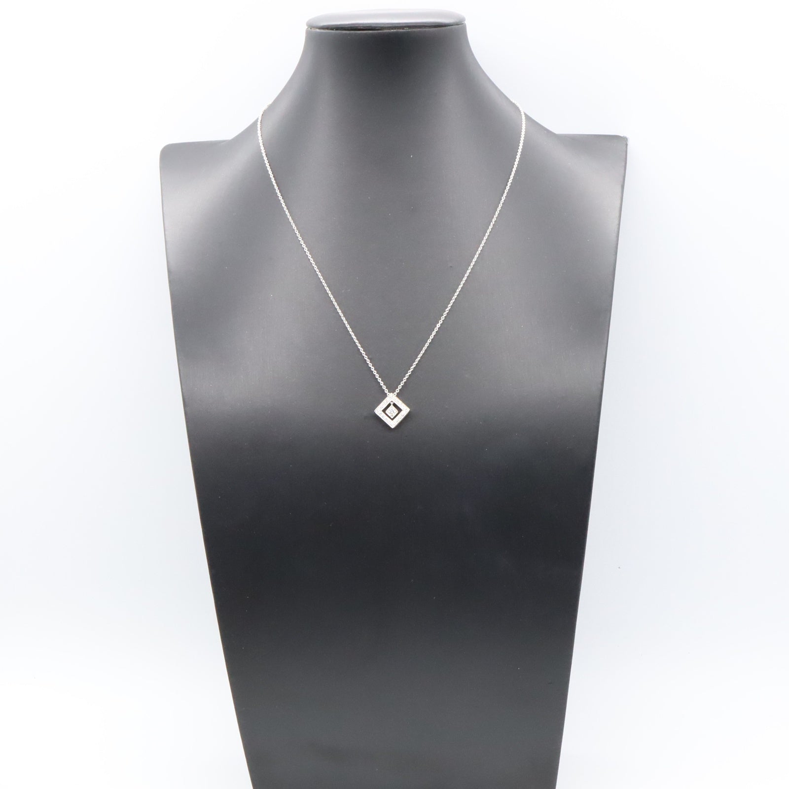 オープン スクエア ダイヤ ネックレス ネックレス Pt950プラチナ ダイヤモンド クリア ティファニー アクセサリー TIFFANY & Co.