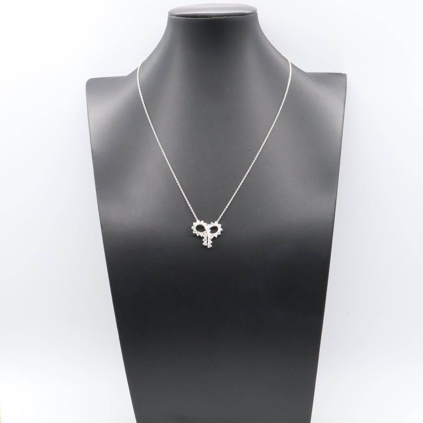 リボン ネックレス ネックレス Pt950プラチナ ダイヤモンド クリア ティファニー アクセサリー TIFFANY & Co.