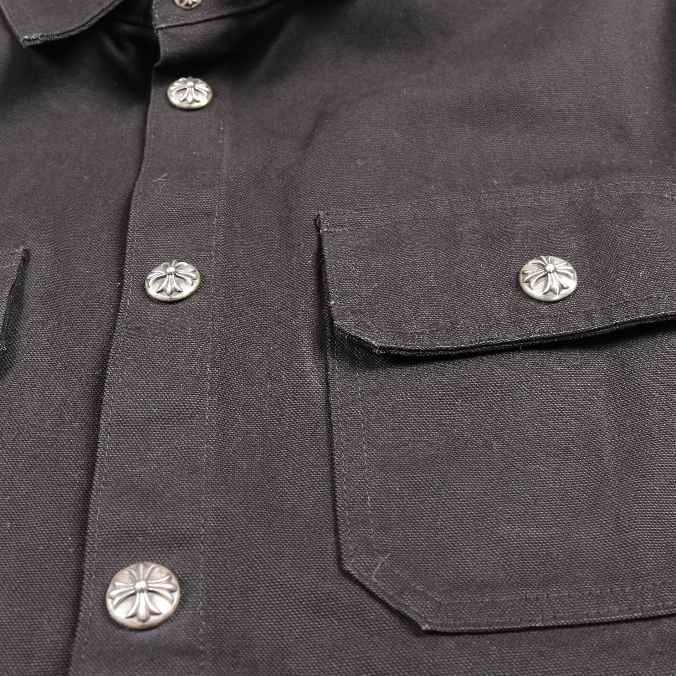 クロムハーツ　デニムカバーオール クロスボールボタン カバーオール デニムジャケット コットン