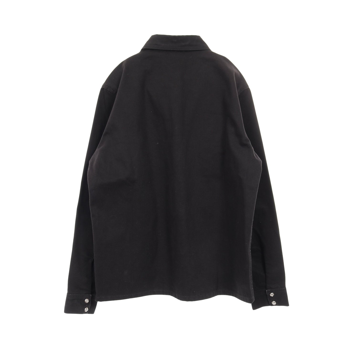 クロスボールボタン カバーオール デニムジャケット コットン ブラック クロムハーツ アウター Chrome Hearts