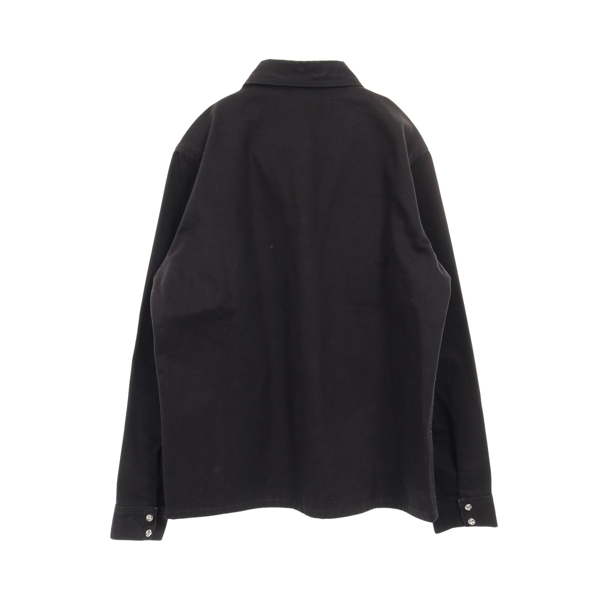 クロスボールボタン カバーオール デニムジャケット コットン ブラック クロムハーツ アウター Chrome Hearts