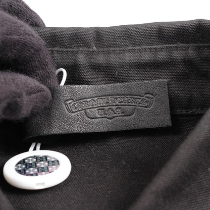 クロスボールボタン カバーオール デニムジャケット コットン ブラック クロムハーツ アウター Chrome Hearts