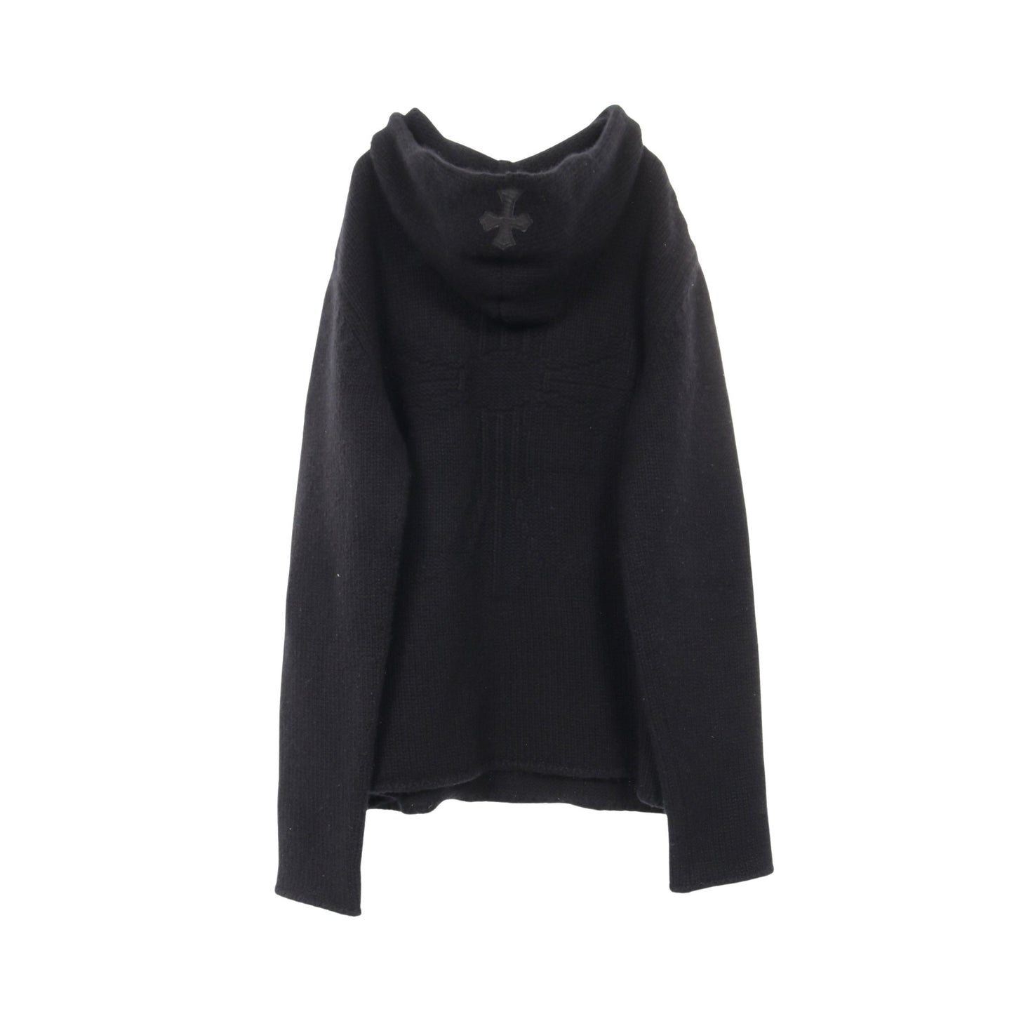CHクロス プルオーバーパーカー ニット カシミヤ ブラック クロムハーツ トップス Chrome Hearts