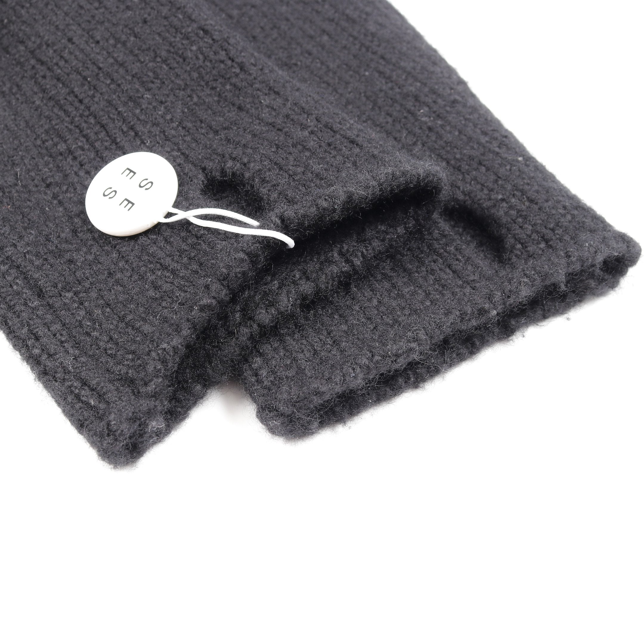 CHクロス プルオーバーパーカー ニット カシミヤ ブラック クロム