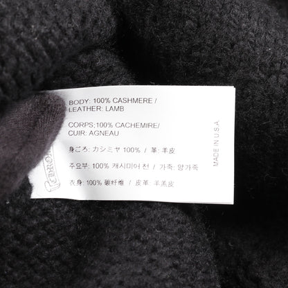 CHクロス プルオーバーパーカー ニット カシミヤ ブラック クロムハーツ トップス Chrome Hearts