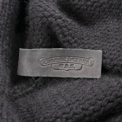 CHクロス プルオーバーパーカー ニット カシミヤ ブラック クロムハーツ トップス Chrome Hearts