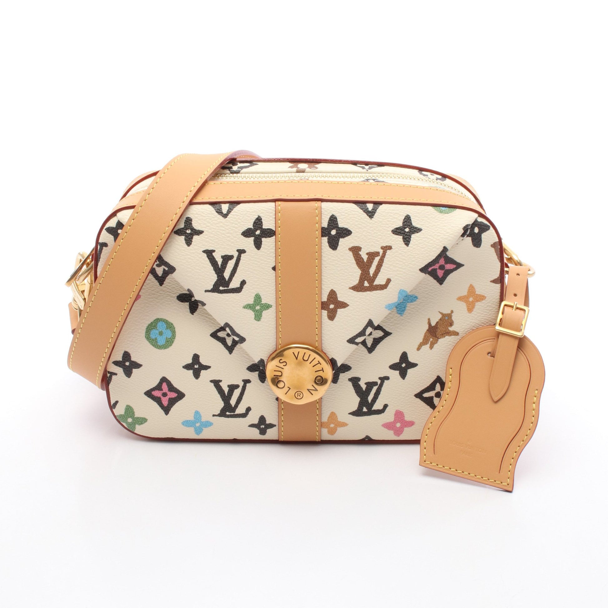 エンベロップ メッセンジャー モノグラムクラギー ショルダーバッグ PVC レザー アイボリー ルイヴィトン バッグ LOUIS VUITTON