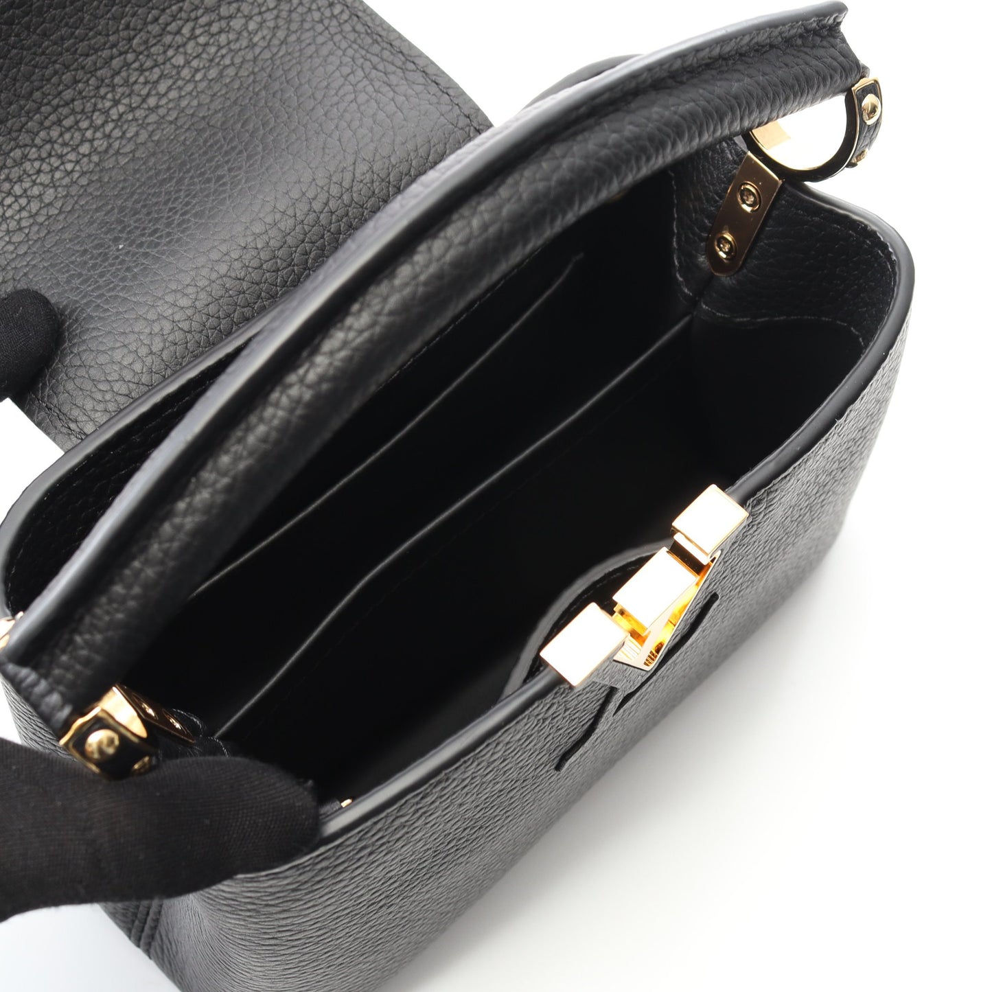 カプシーヌMINI ハンドバッグ トリヨンレザー ブラック 2WAY ルイヴィトン バッグ LOUIS VUITTON