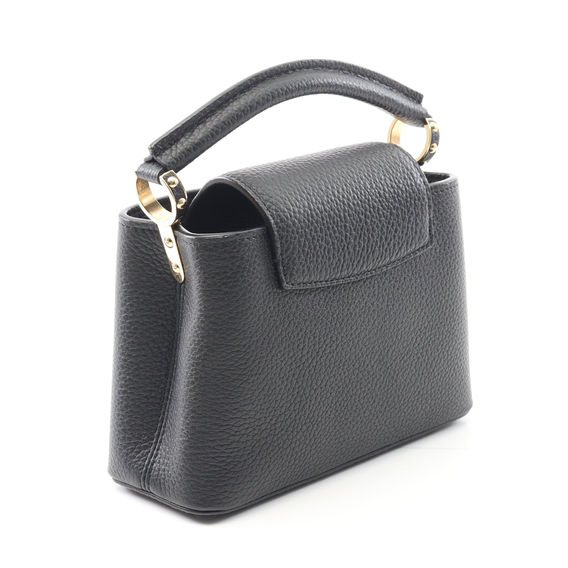 カプシーヌMINI ハンドバッグ トリヨンレザー ブラック 2WAY ルイヴィトン バッグ LOUIS VUITTON