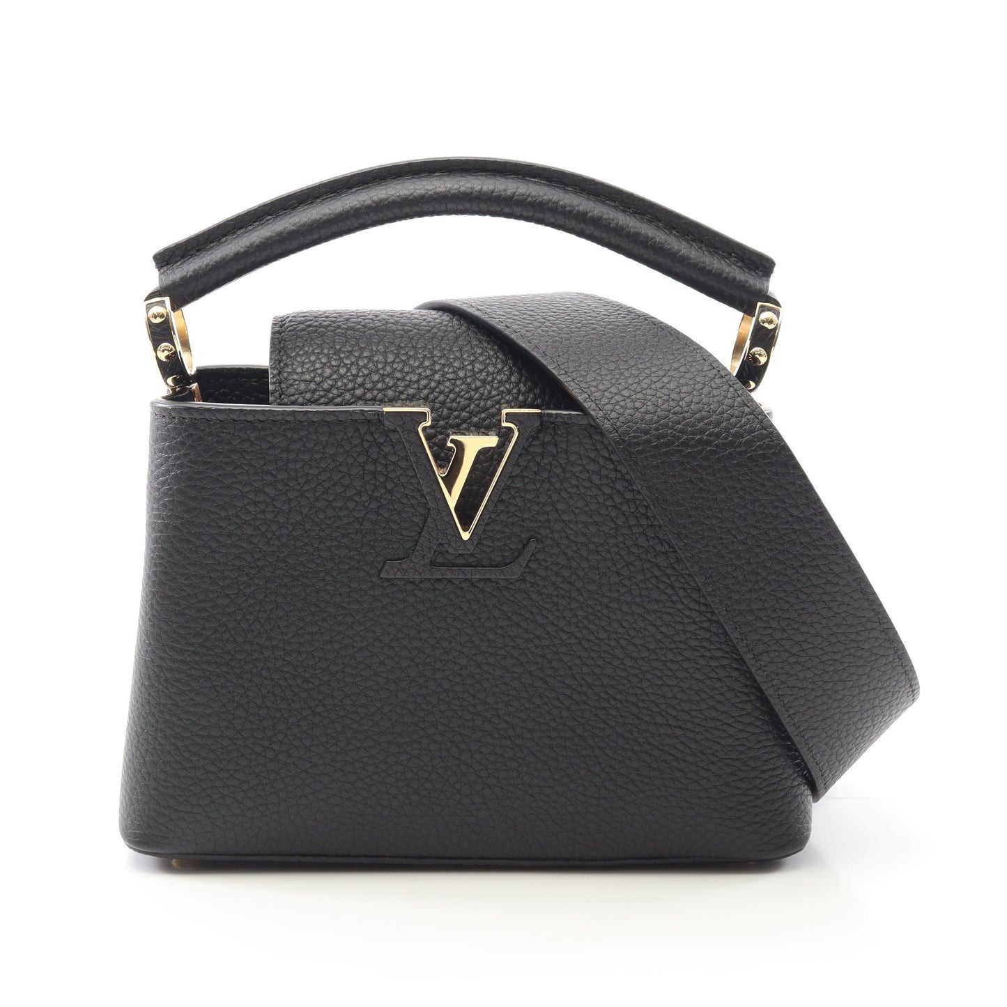 カプシーヌMINI ハンドバッグ トリヨンレザー ブラック 2WAY ルイヴィトン バッグ LOUIS VUITTON