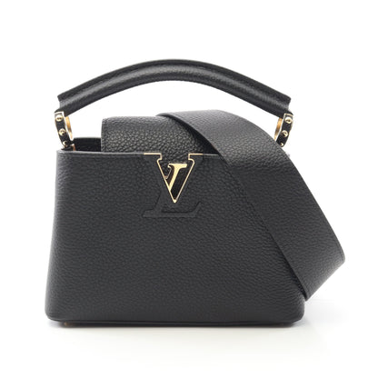カプシーヌMINI ハンドバッグ トリヨンレザー ブラック 2WAY ルイヴィトン バッグ LOUIS VUITTON