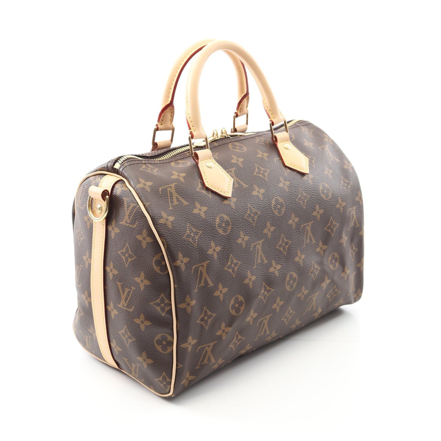 スピーディ バンドリエール30 モノグラム ハンドバッグ PVC レザー ブラウン 2WAY ルイヴィトン バッグ LOUIS VUITTON