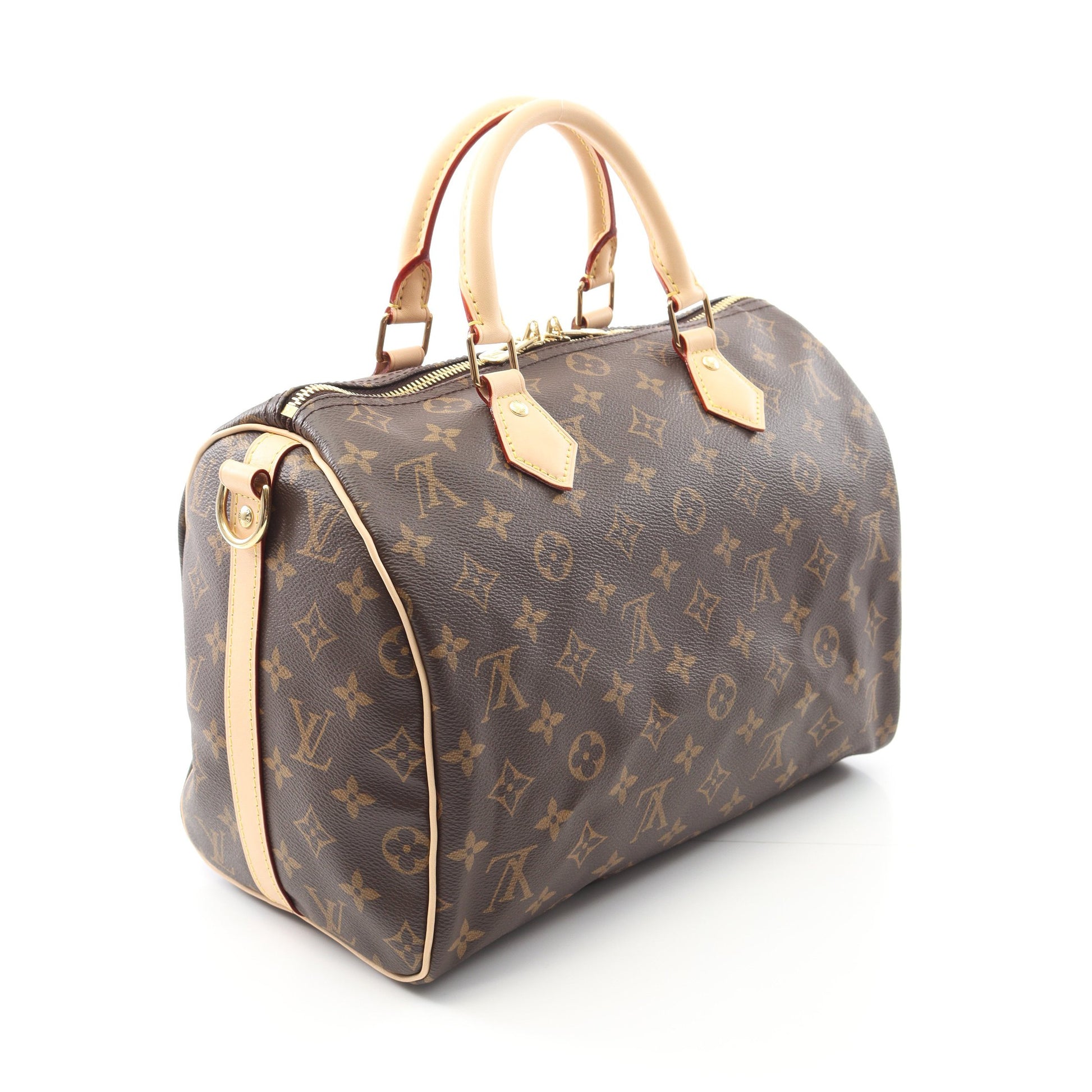 スピーディ バンドリエール30 モノグラム ハンドバッグ PVC レザー ブラウン 2WAY ルイヴィトン バッグ LOUIS VUITTON
