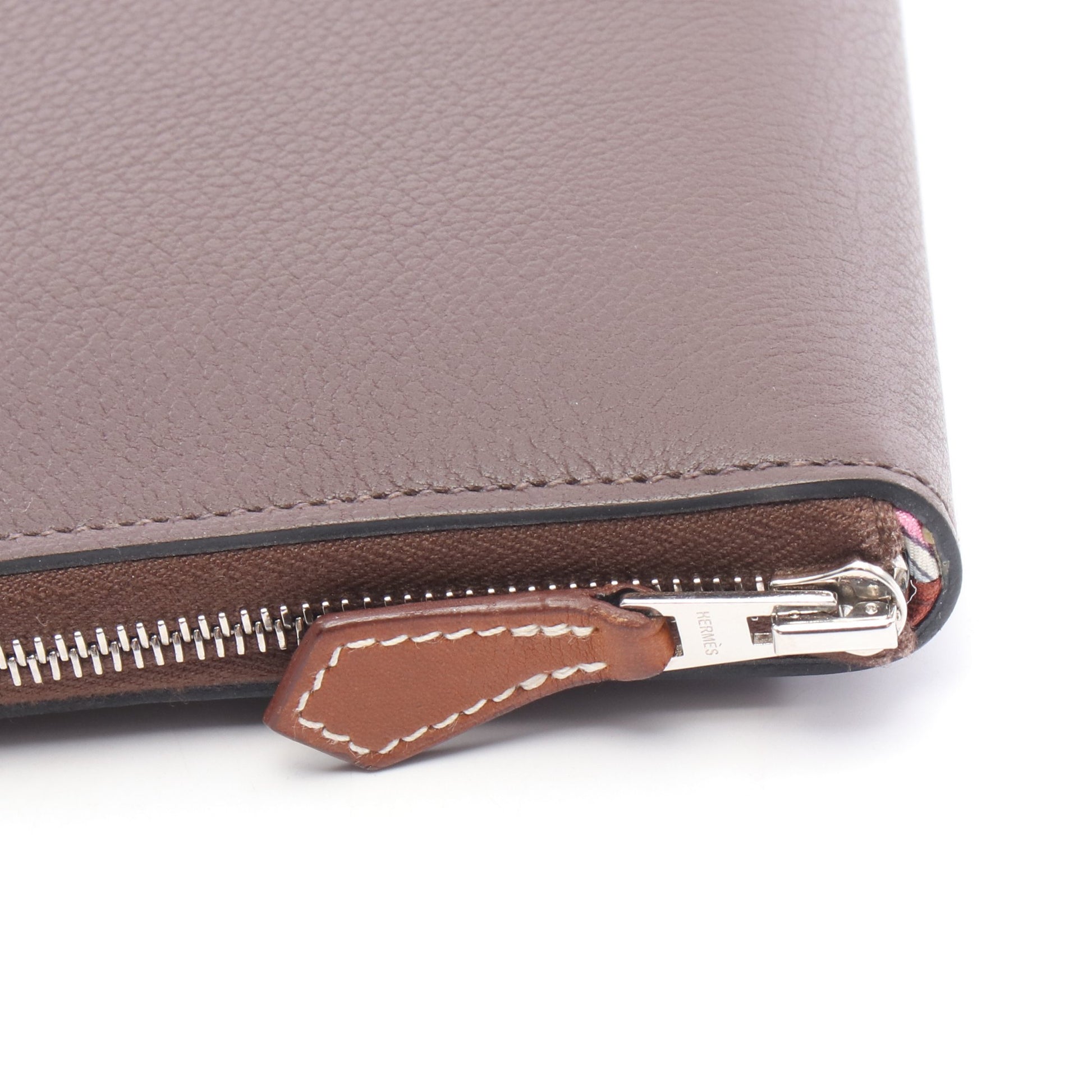 アザップロング シルクイン ハバナ ラウンドファスナー長財布 エバー  