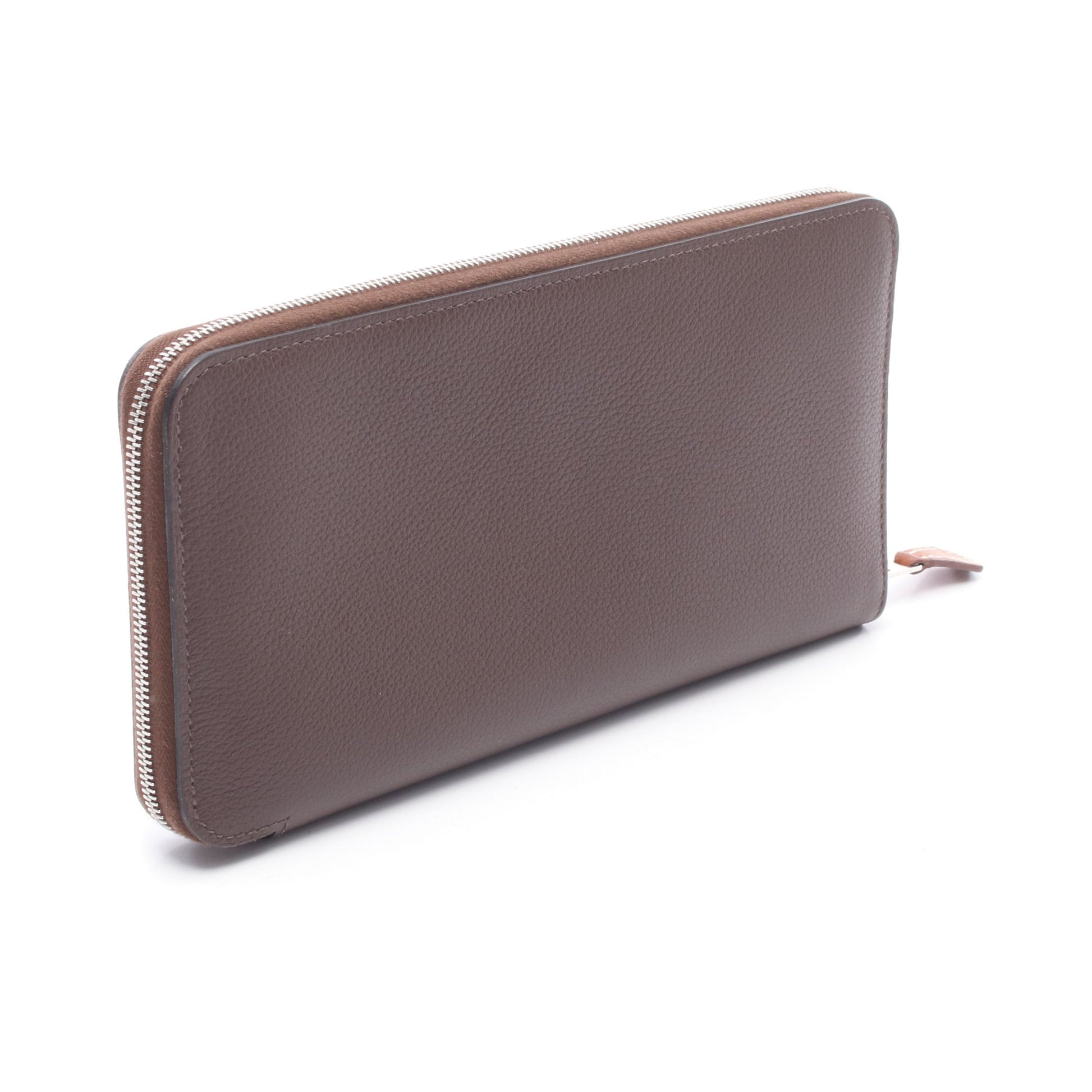 アザップロング シルクイン ハバナ ラウンドファスナー長財布 エバー  