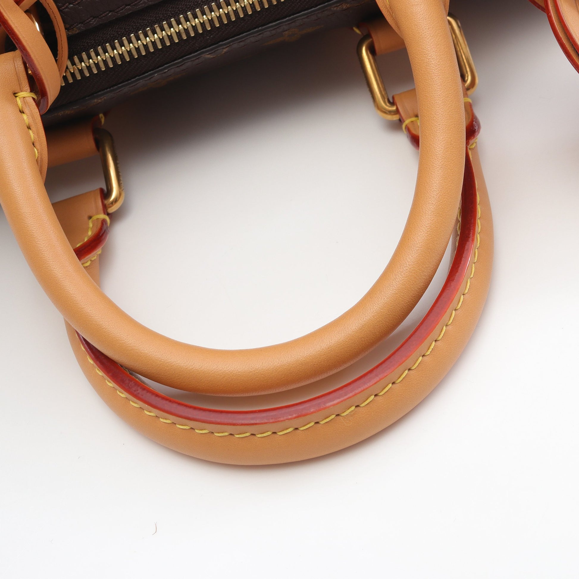 スピーディ P9 バンドリエール 25 モノグラム ハンドバッグ レザー ブラウン 2WAY ルイヴィトン バッグ LOUIS VUITTON