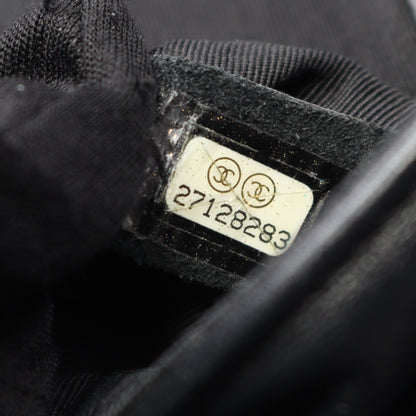 マトラッセ Wチェーンショルダーバッグ ラムスキン ブラック シルバー金具 シャネル バッグ CHANEL