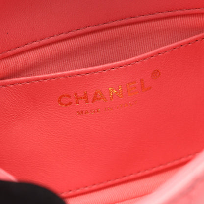マトラッセ チェーンショルダーバッグ ラムスキン ピンク ゴールド金具 シャネル バッグ CHANEL