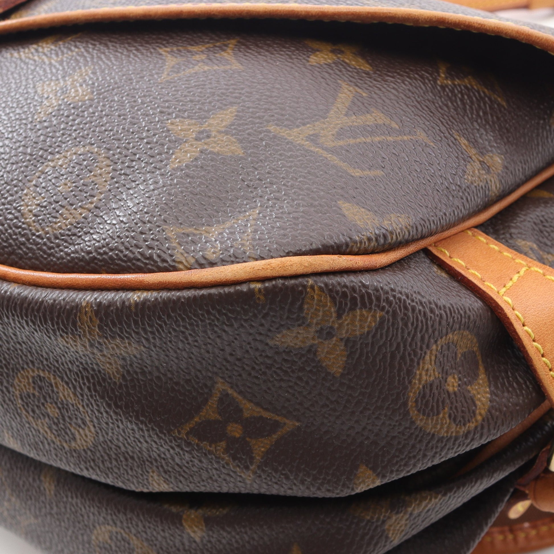 ソミュール30 モノグラム ショルダーバッグ PVC レザー ブラウン ルイヴィトン バッグ LOUIS VUITTON