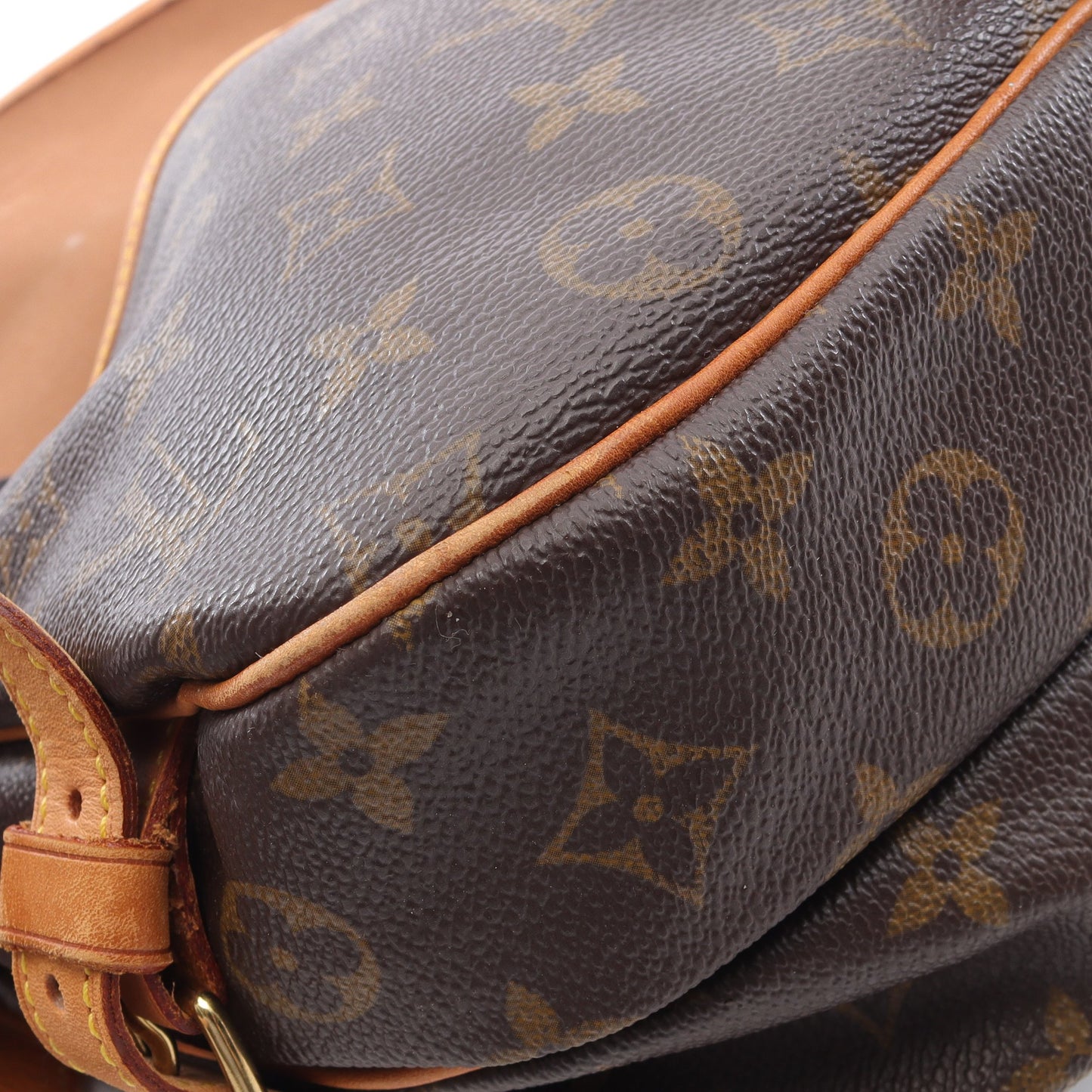 ソミュール30 モノグラム ショルダーバッグ PVC レザー ブラウン ルイヴィトン バッグ LOUIS VUITTON