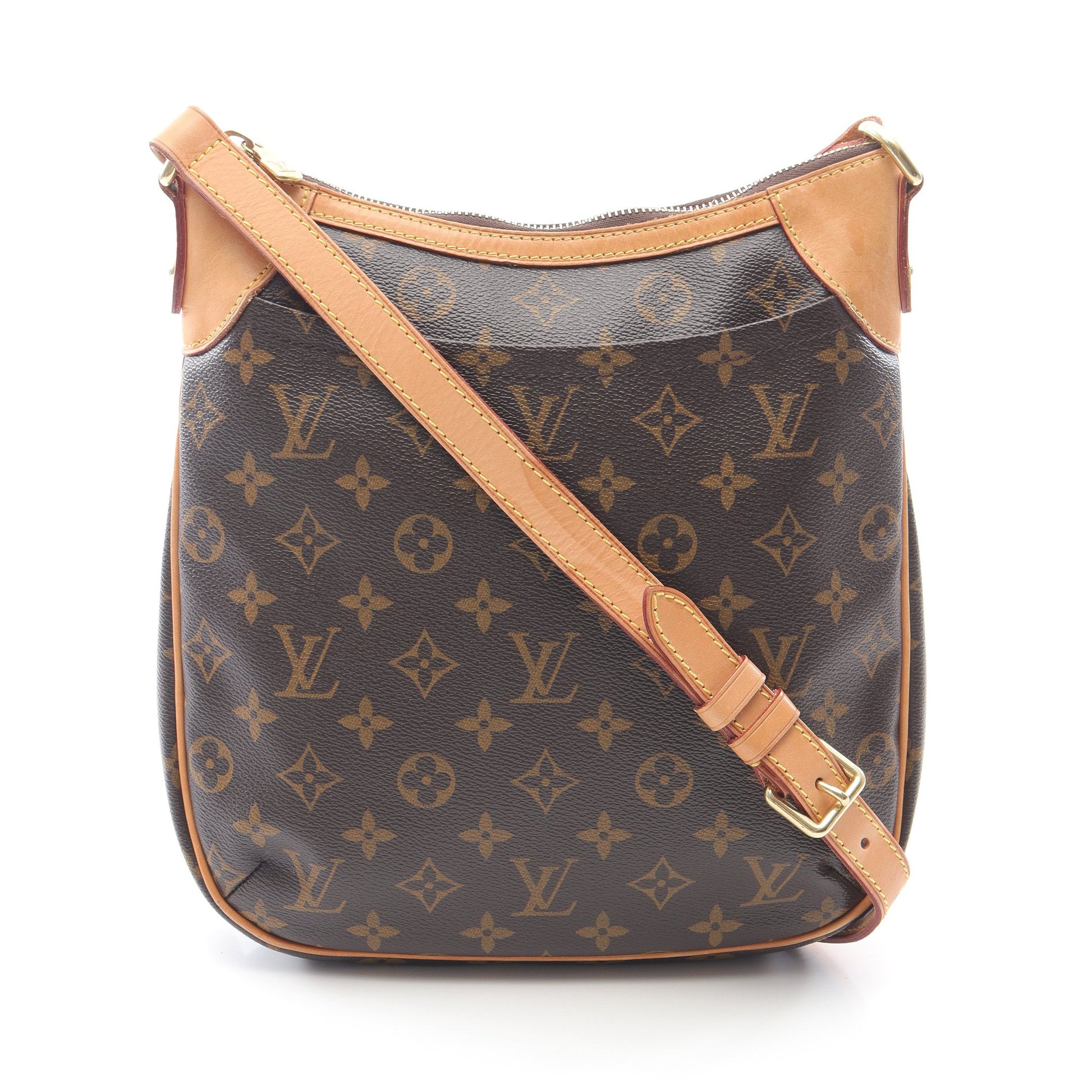 オデオンPM モノグラム ショルダーバッグ PVC レザー ブラウン ルイヴィトン バッグ LOUIS VUITTON
