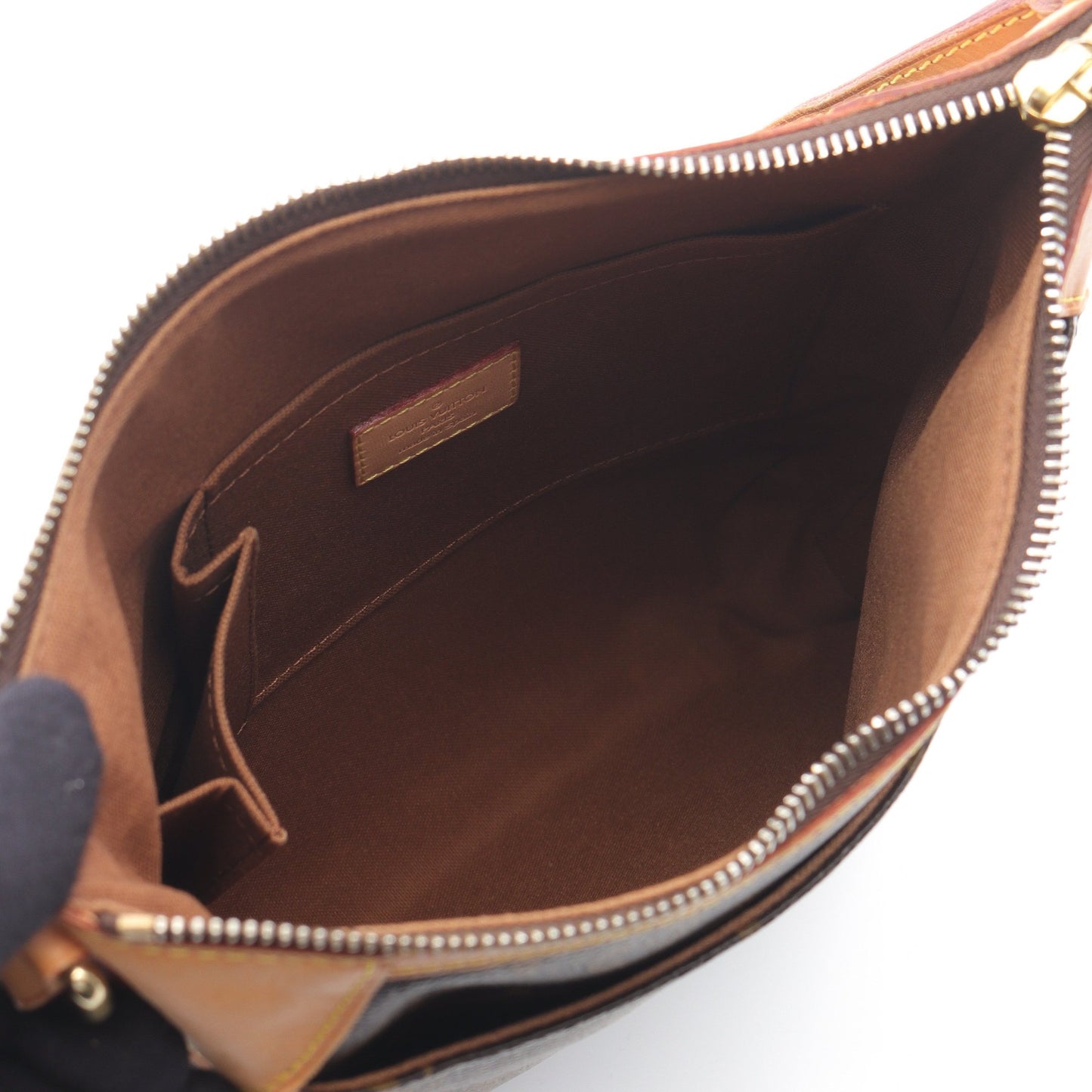 オデオンPM モノグラム ショルダーバッグ PVC レザー ブラウン ルイヴィトン バッグ LOUIS VUITTON