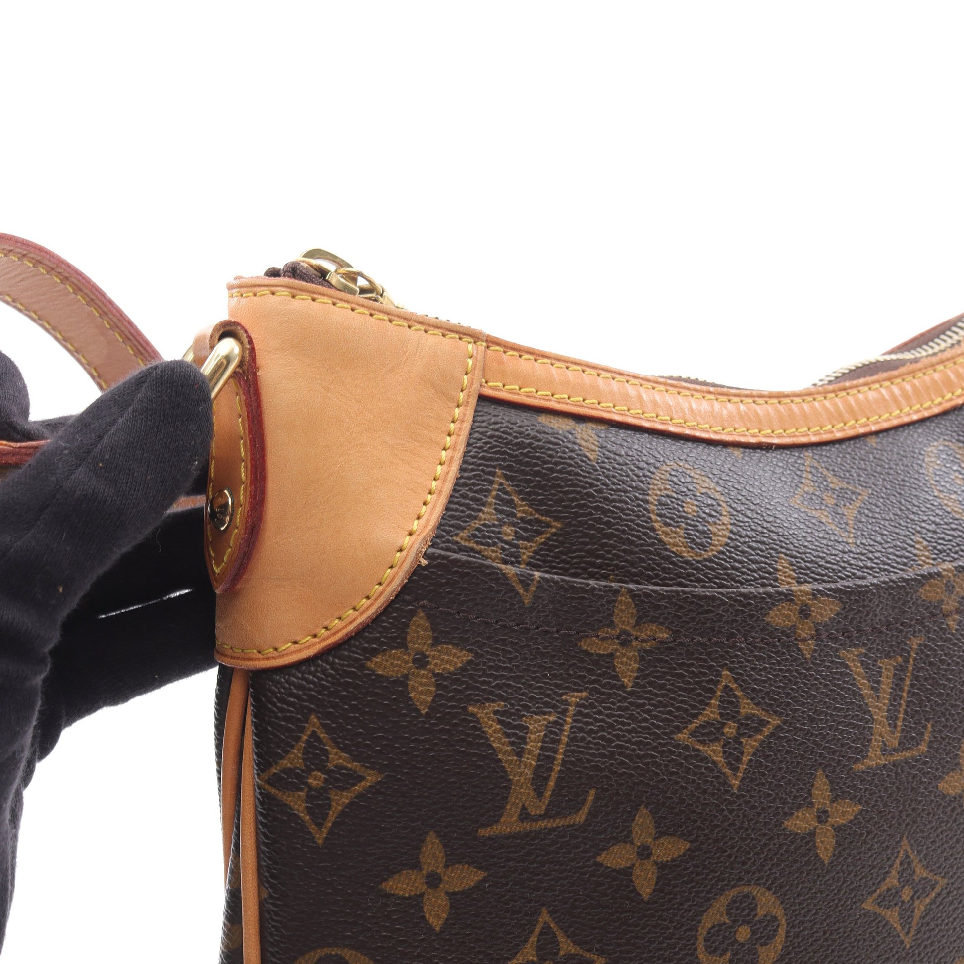 オデオンPM モノグラム ショルダーバッグ PVC レザー ブラウン ルイヴィトン バッグ LOUIS VUITTON