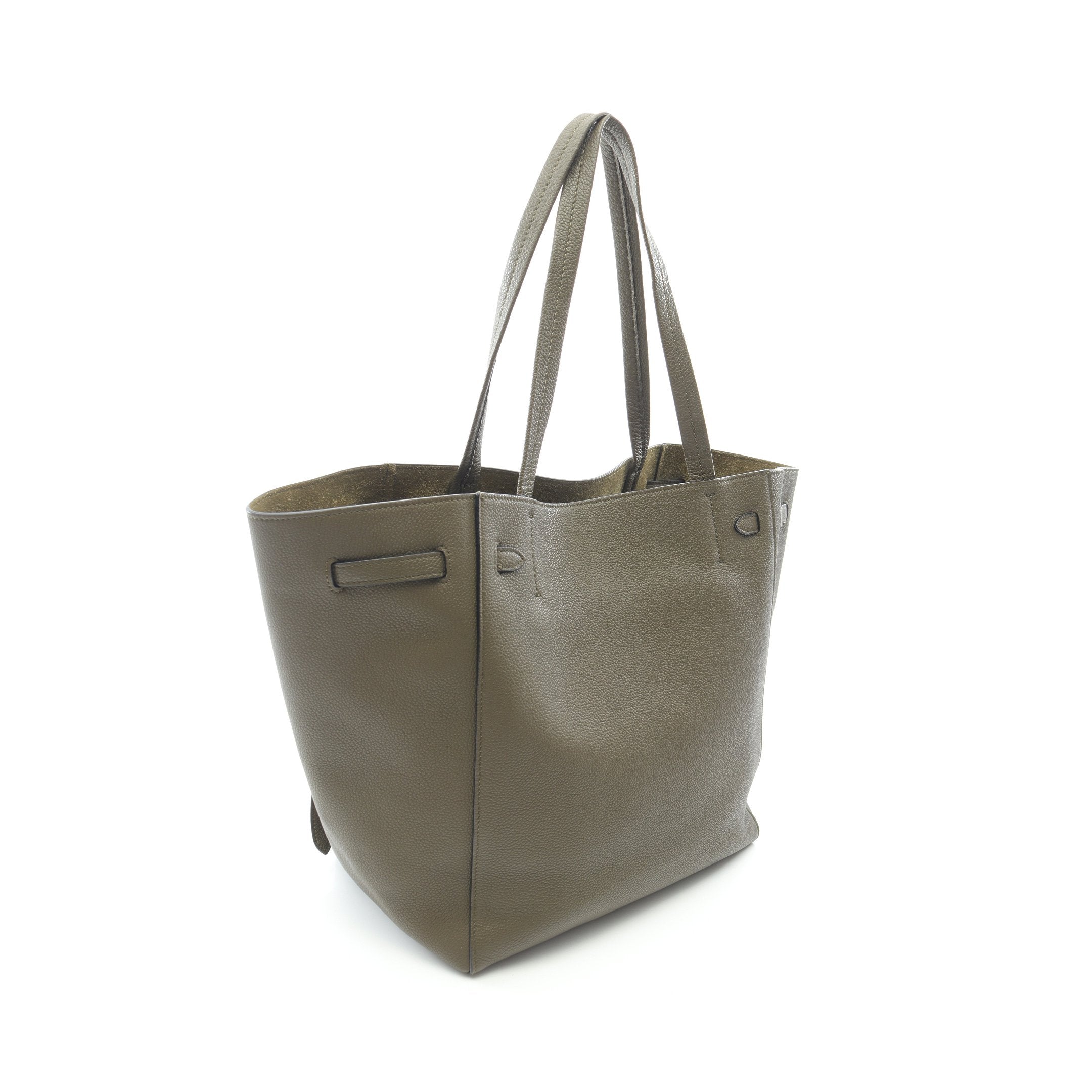 ☆CELINE☆カバファントム　スモール　レザー　カーキ色 カバファントム スモール ショルダーバッグ トートバッグ レザー