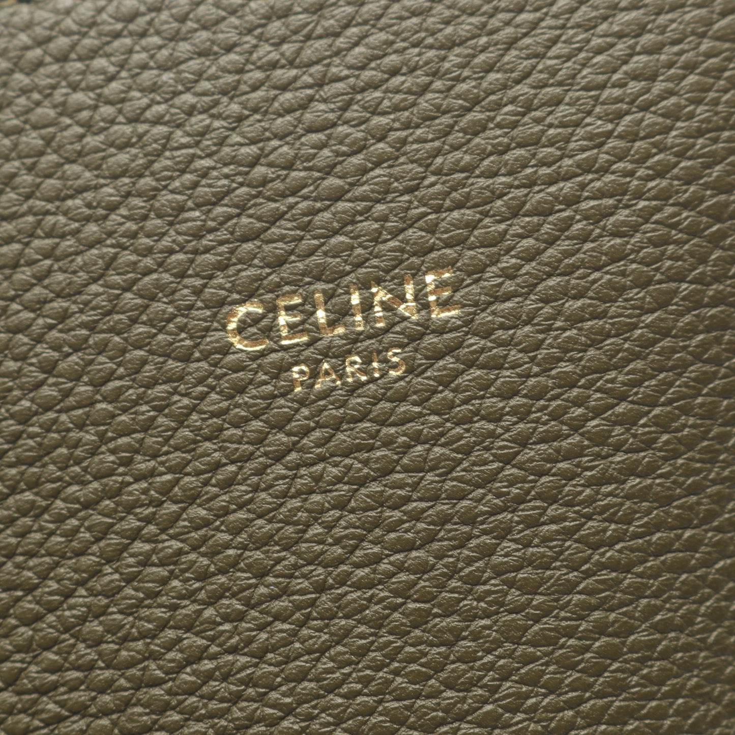 カバファントム スモール ショルダーバッグ トートバッグ レザー カーキグリーン セリーヌ バッグ CELINE