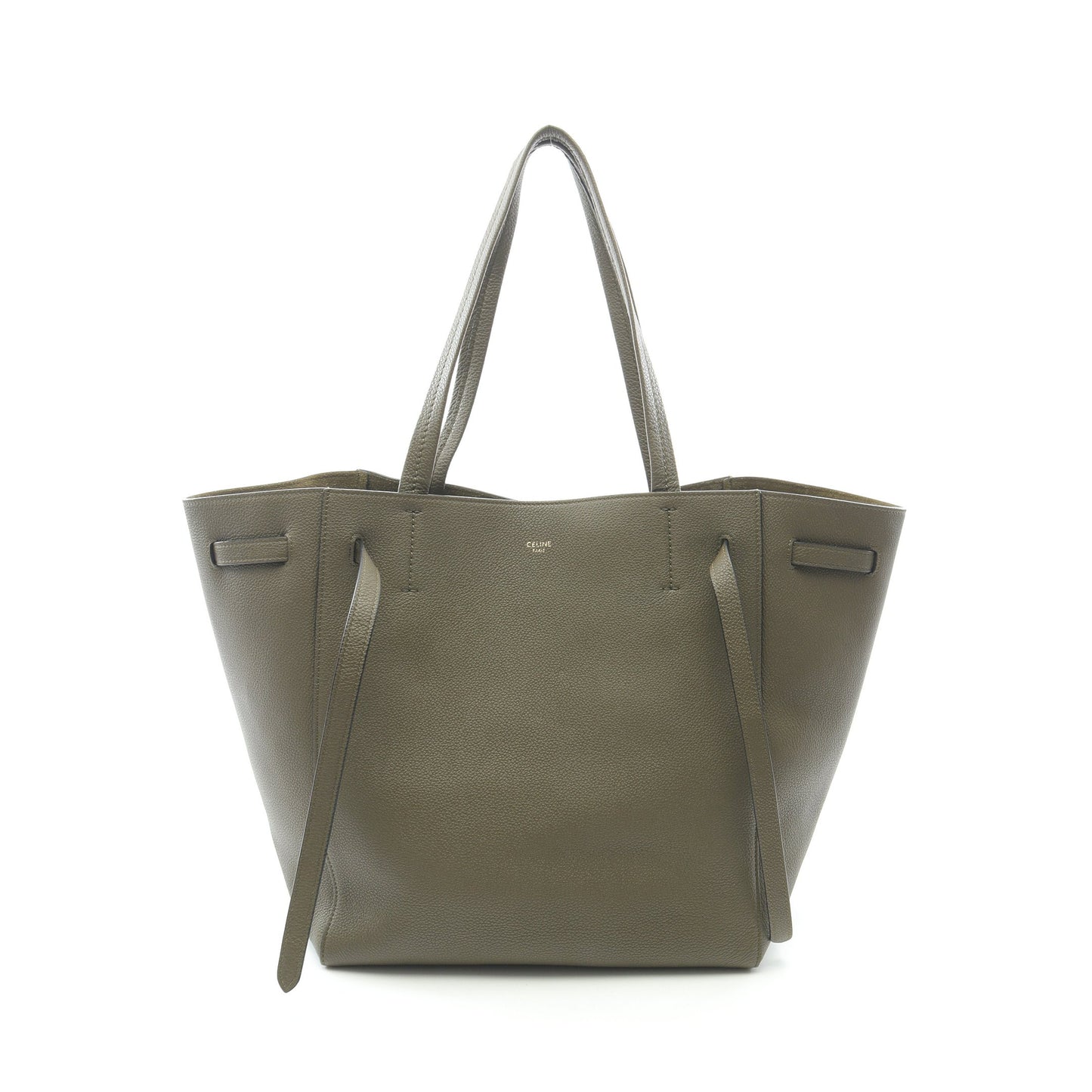 カバファントム スモール ショルダーバッグ トートバッグ レザー カーキグリーン セリーヌ バッグ CELINE