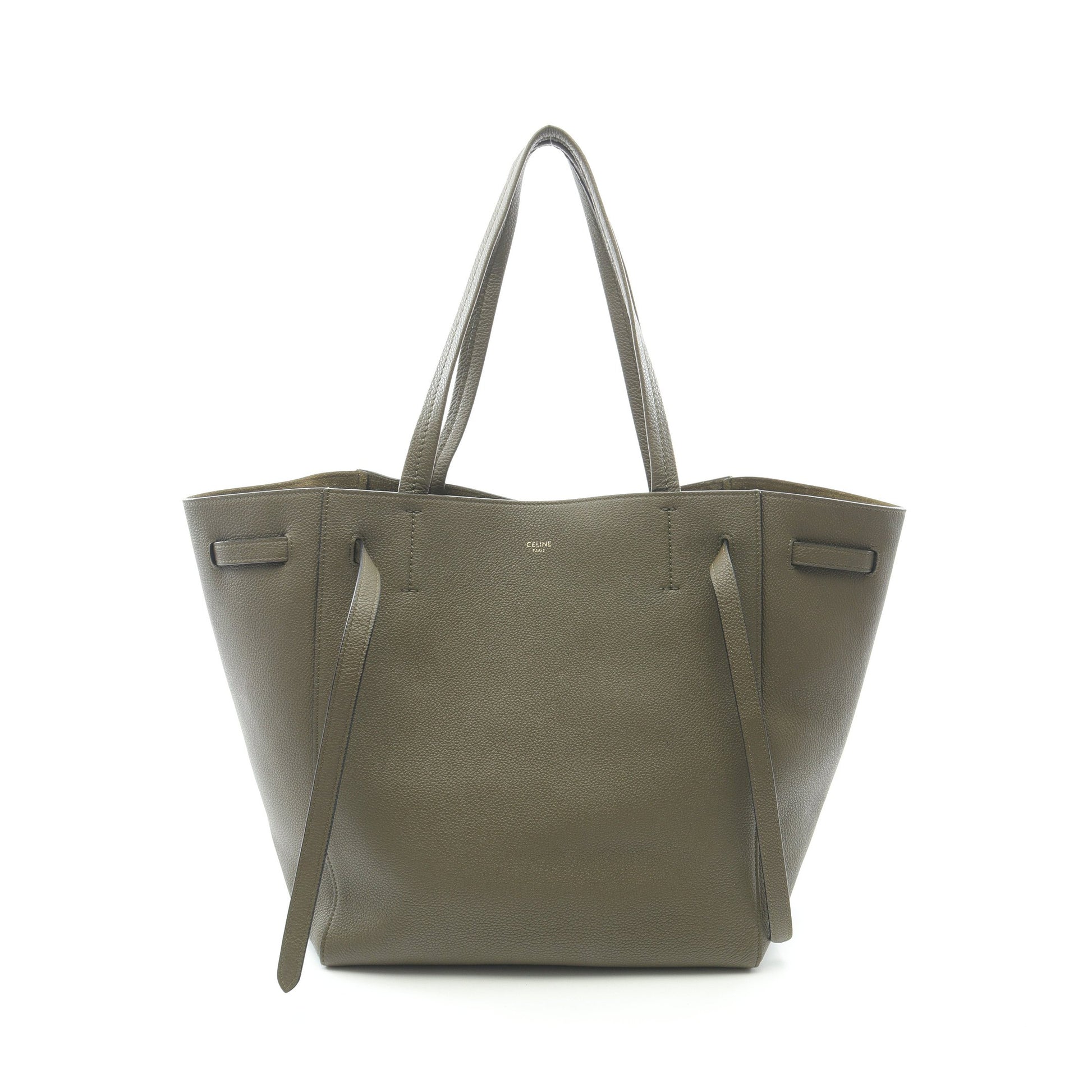 カバファントム スモール ショルダーバッグ トートバッグ レザー カーキグリーン セリーヌ バッグ CELINE