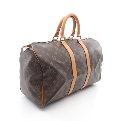 キーポル45 モノグラム ボストンバッグ PVC レザー ブラウン ルイヴィトン バッグ LOUIS VUITTON