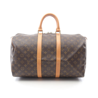 キーポル45 モノグラム ボストンバッグ PVC レザー ブラウン ルイヴィトン バッグ LOUIS VUITTON