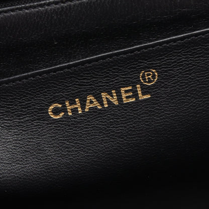 マトラッセ ハンドバッグ キャビアスキン ブラック ゴールド金具 シャネル バッグ CHANEL