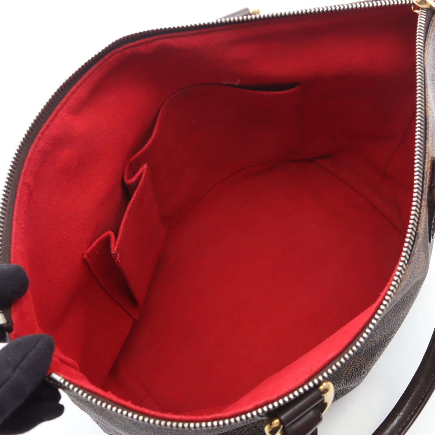 サレヤPM ダミエエベヌ ハンドバッグ トートバッグ PVC レザー ブラウン ルイヴィトン バッグ LOUIS VUITTON