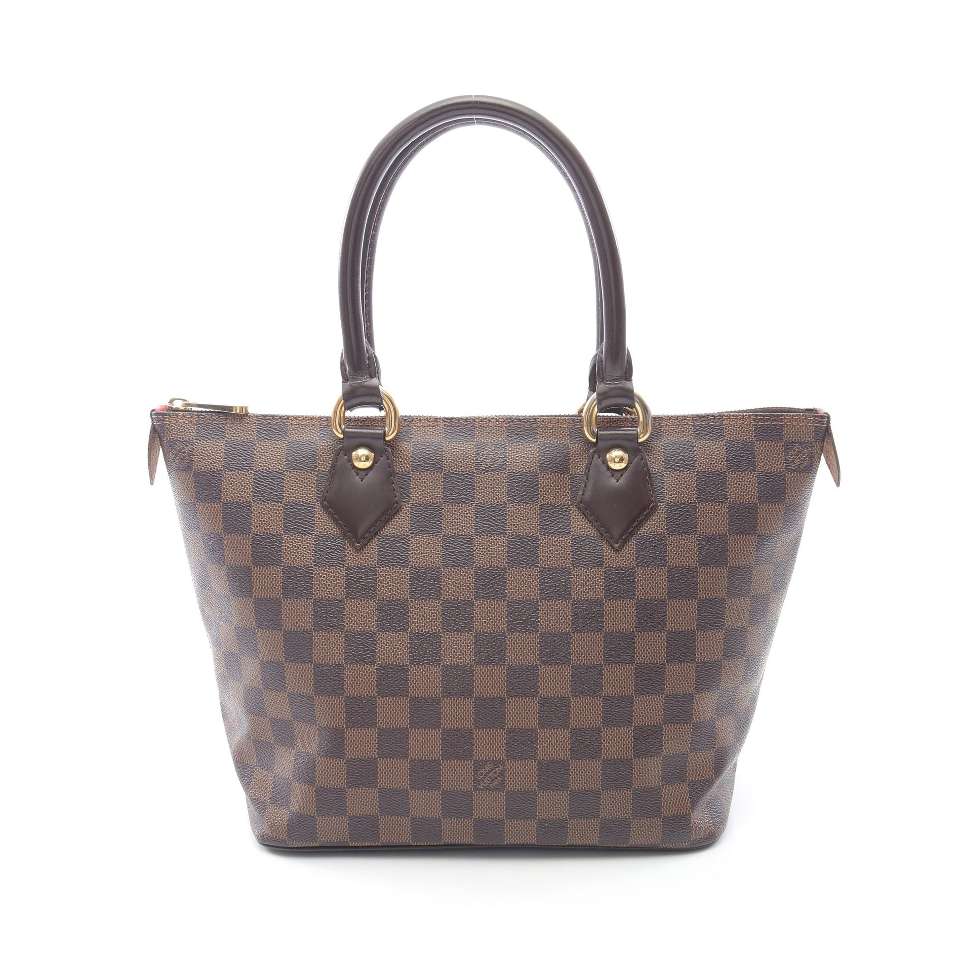 サレヤPM ダミエエベヌ ハンドバッグ トートバッグ PVC レザー ブラウン ルイヴィトン バッグ LOUIS VUITTON