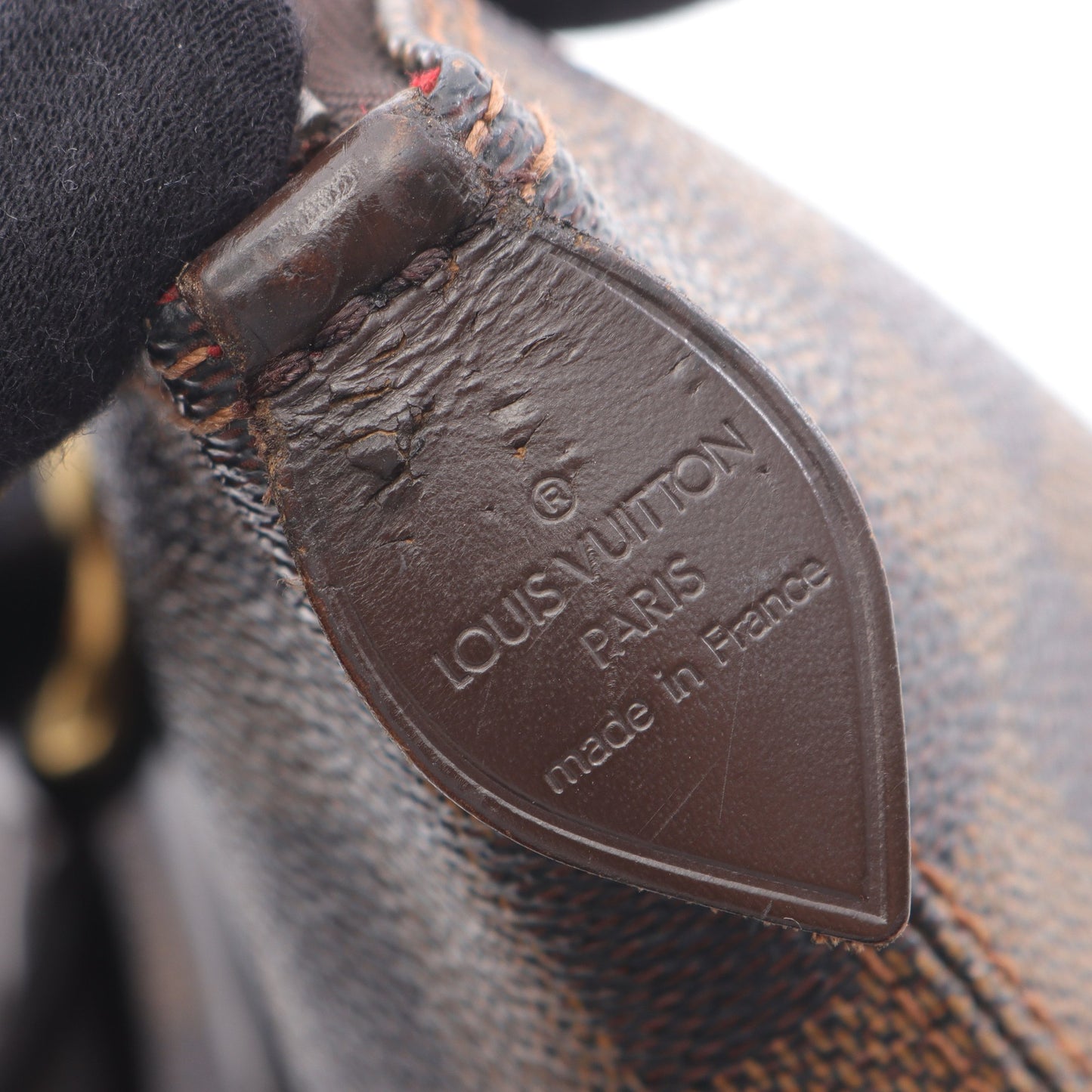サレヤPM ダミエエベヌ ハンドバッグ トートバッグ PVC レザー ブラウン ルイヴィトン バッグ LOUIS VUITTON