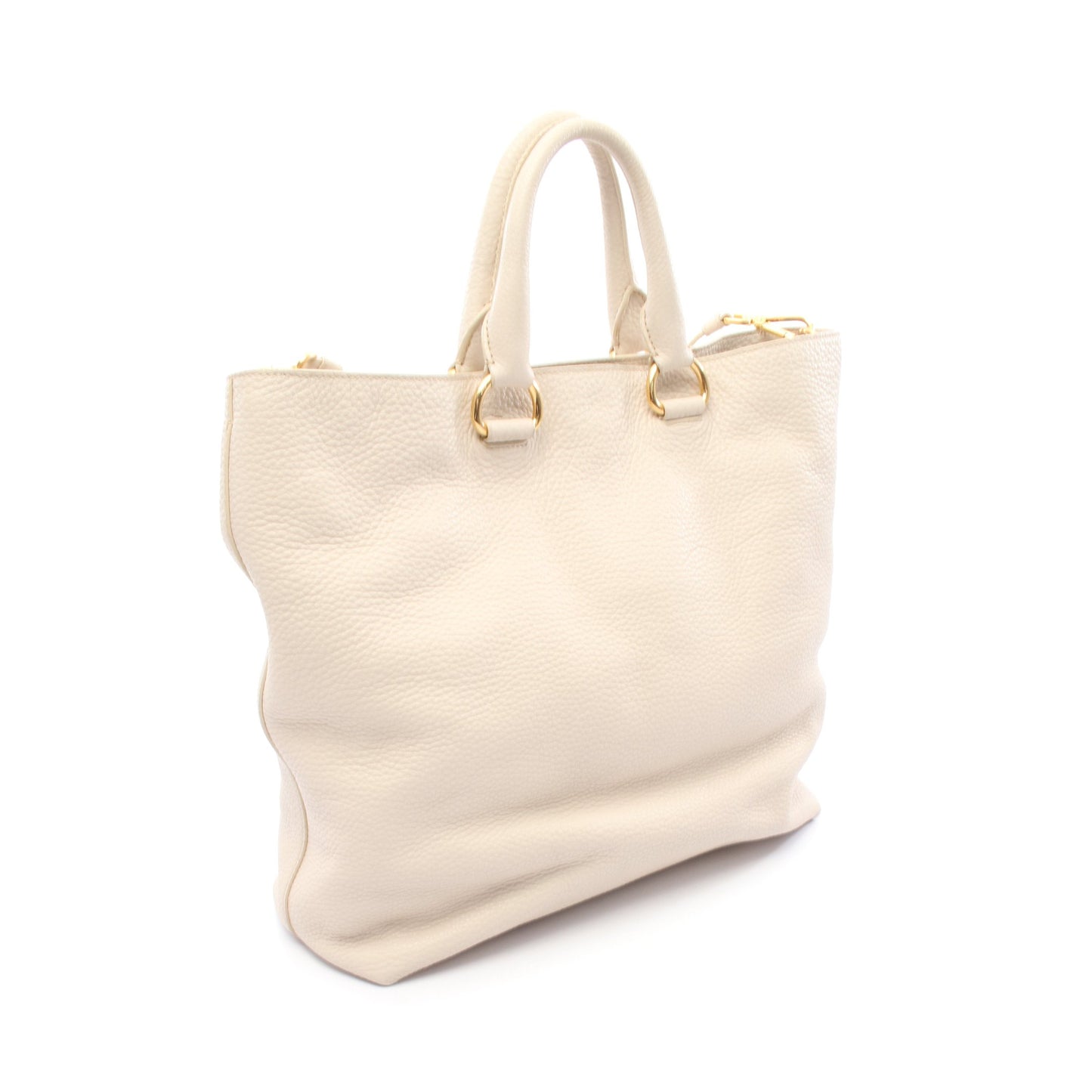 VIT.DAINO ハンドバッグ トートバッグ レザー アイボリー プラダ バッグ PRADA
