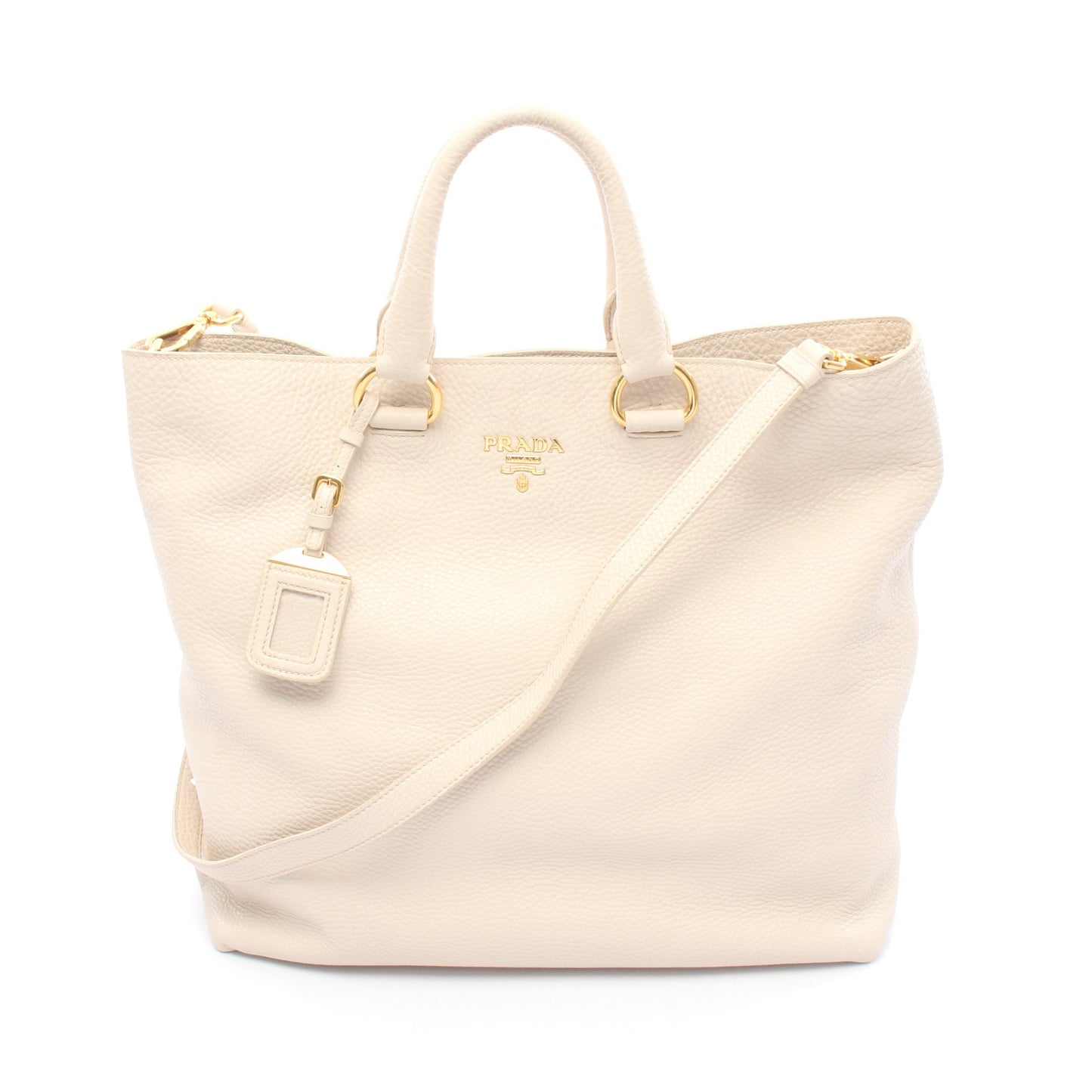 VIT.DAINO ハンドバッグ トートバッグ レザー アイボリー プラダ バッグ PRADA