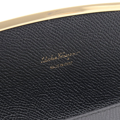 ガンチーニ 二つ折り長財布 レザー ブラック サルヴァトーレフェラガモ 財布・小物 Salvatore Ferragamo