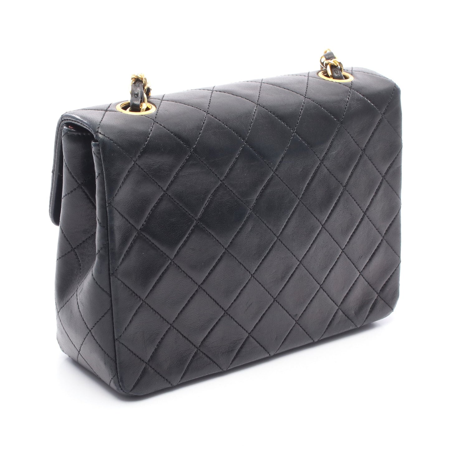 ミニマトラッセ20 チェーンショルダーバッグ ラムスキン ブラック ゴールド金具 シャネル バッグ CHANEL