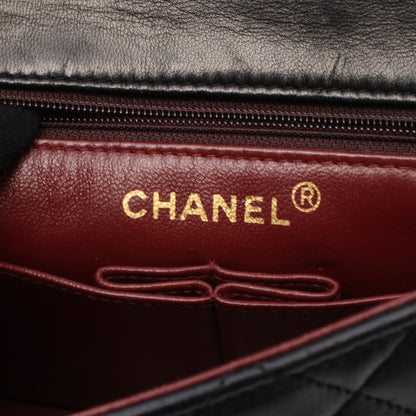 ミニマトラッセ20 チェーンショルダーバッグ ラムスキン ブラック ゴールド金具 シャネル バッグ CHANEL