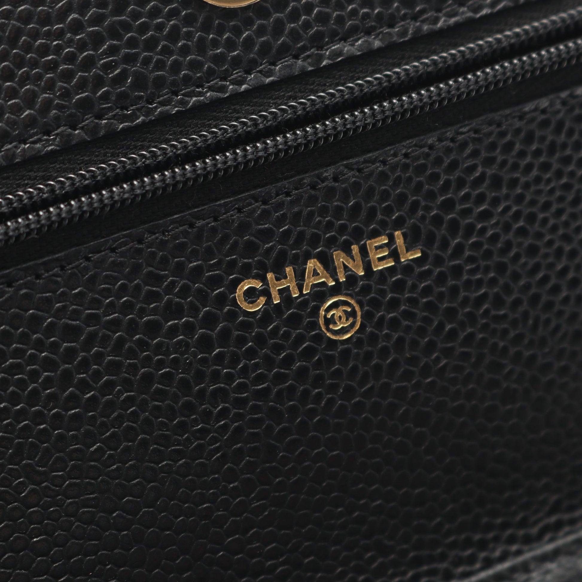 マトラッセ チェーンウォレット キャビアスキン ブラック ゴールド金具 シャネル バッグ CHANEL