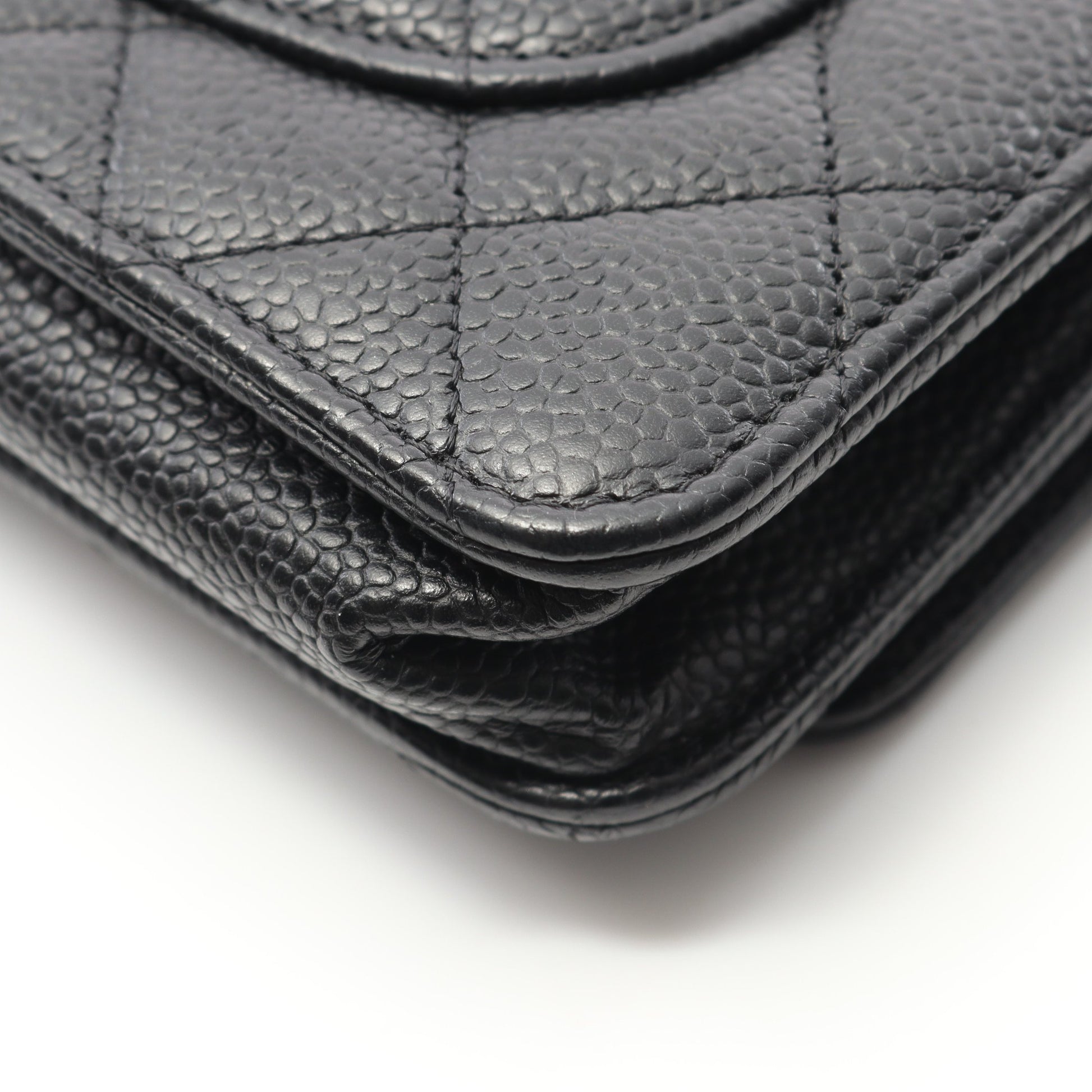 マトラッセ チェーンウォレット キャビアスキン ブラック ゴールド金具 シャネル バッグ CHANEL