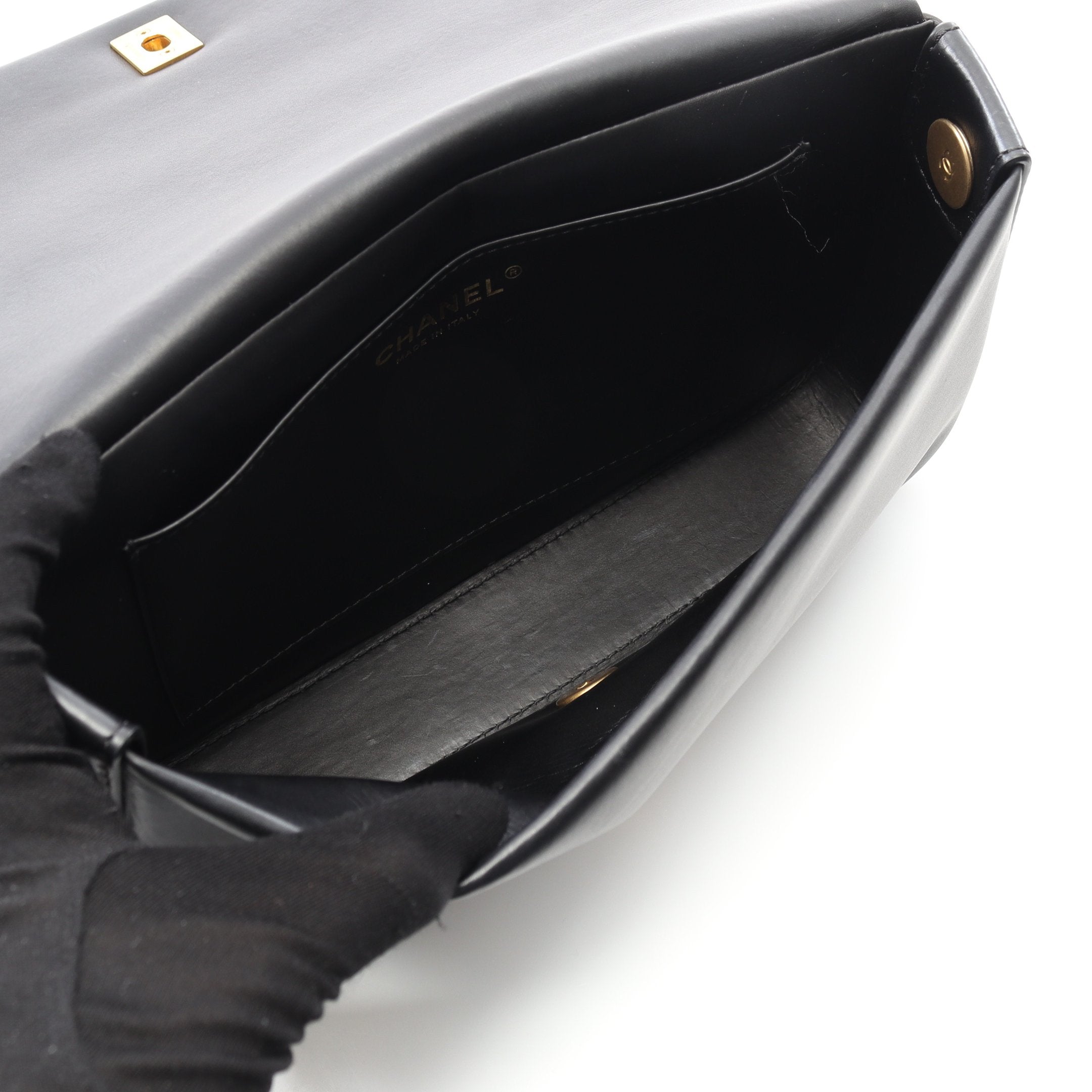 マトラッセ クラシック フルフラップ チェーンショルダーバッグ レザー