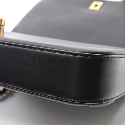マトラッセ クラシック フルフラップ チェーンショルダーバッグ レザー ブラック ゴールド金具 シャネル バッグ CHANEL