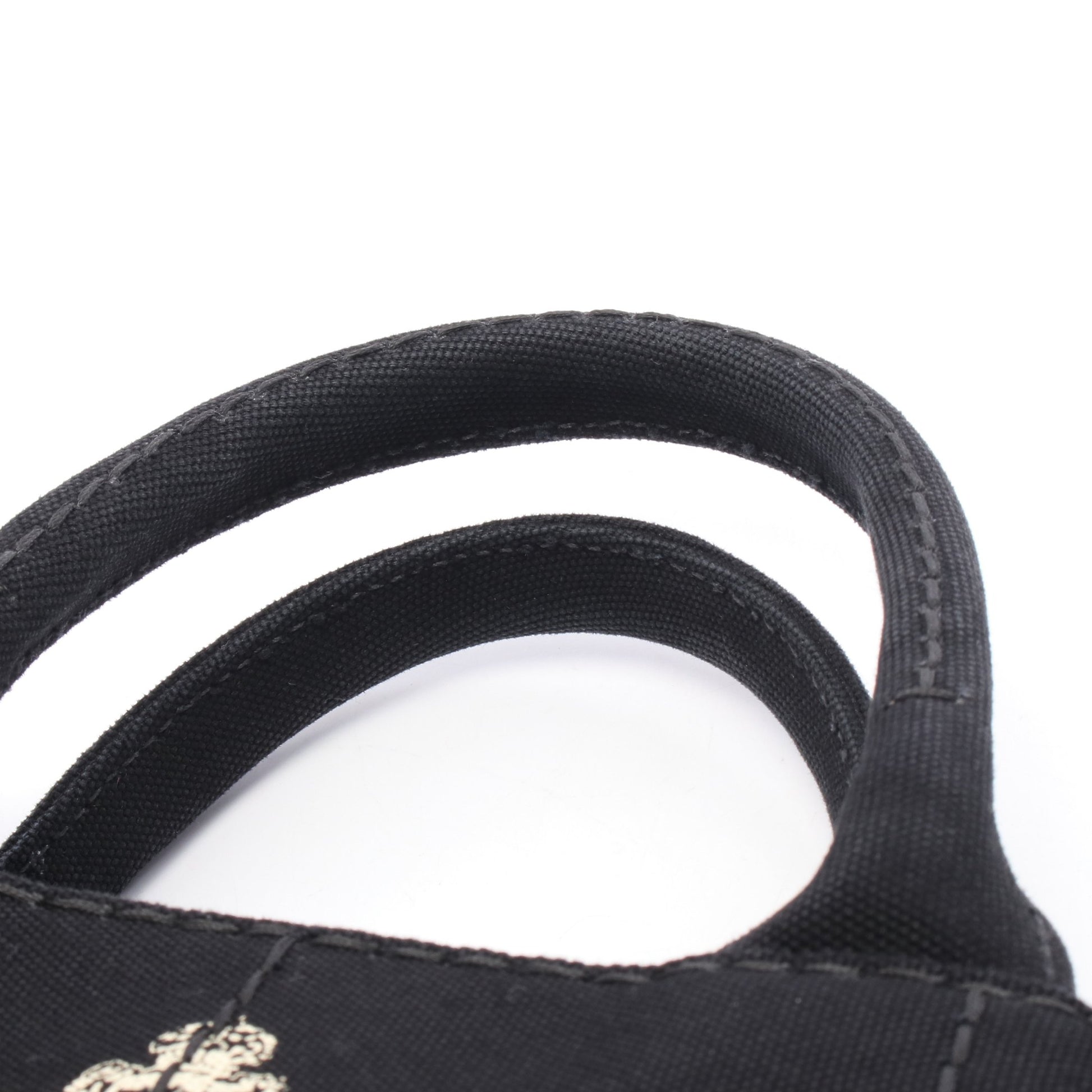 CANAPA カナパ ハンドバッグ トートバッグ キャンバス ブラック 2WAY プラダ バッグ PRADA