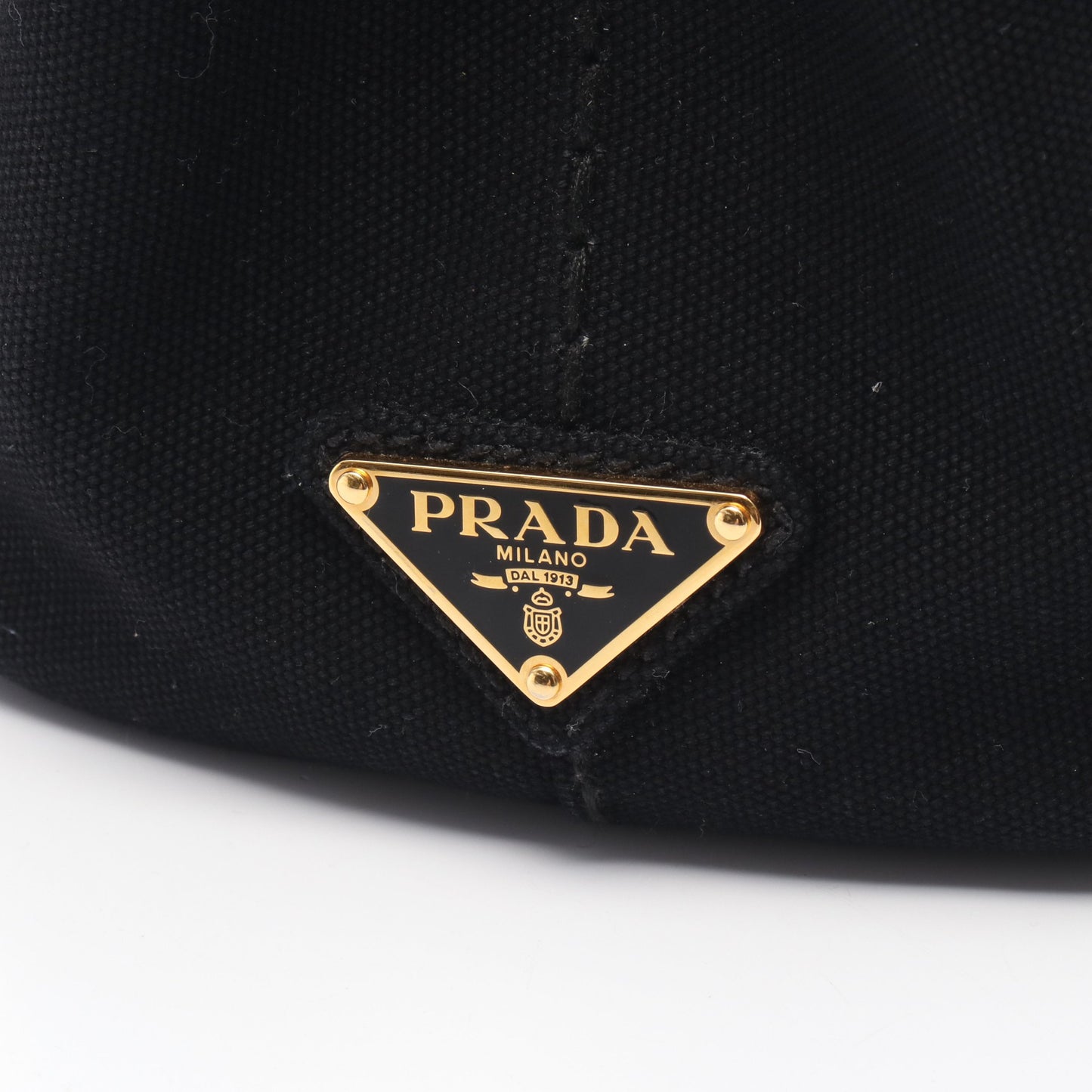 CANAPA カナパ ハンドバッグ トートバッグ キャンバス ブラック 2WAY プラダ バッグ PRADA