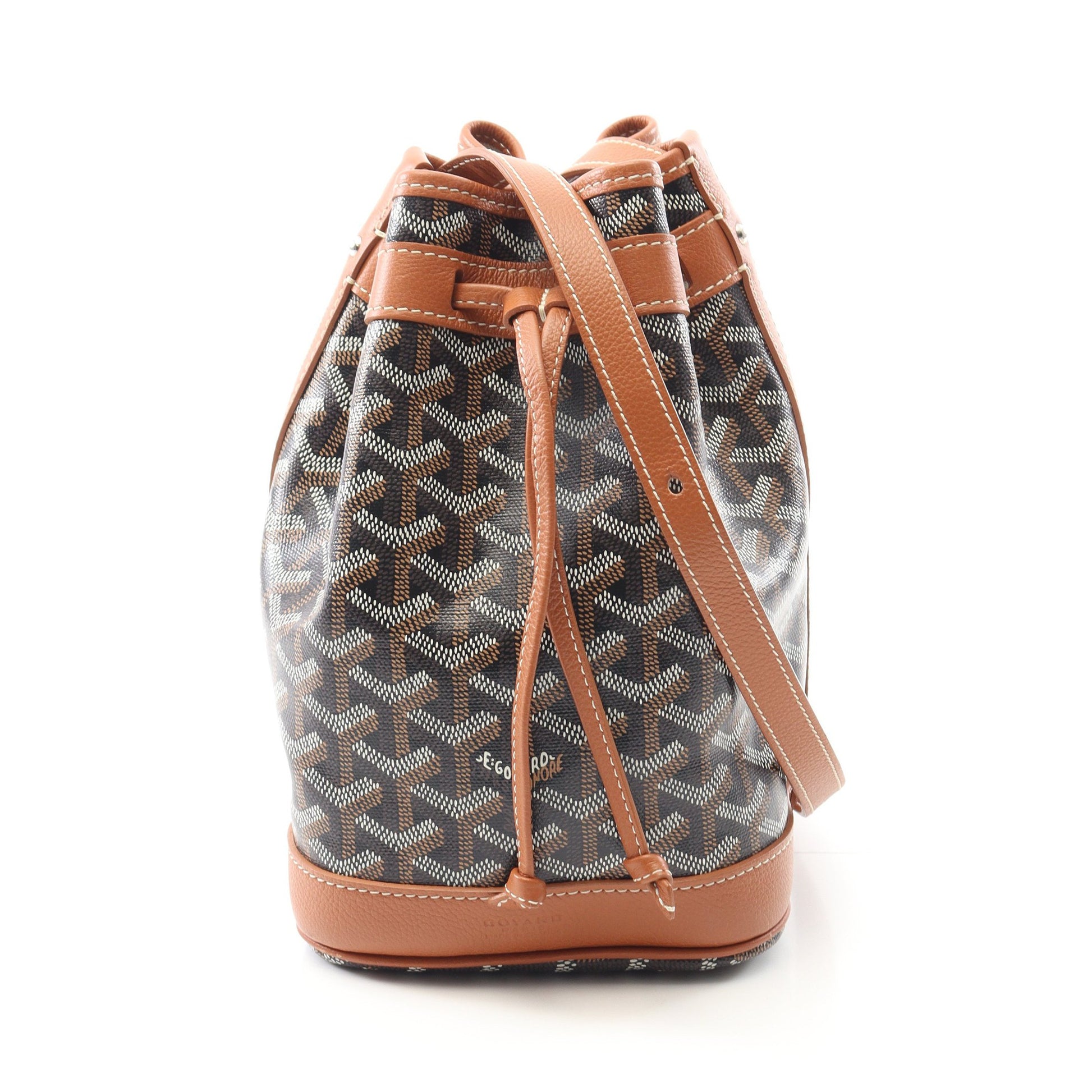 プティ フロ ショルダーバッグ コーティングキャンバス レザー ブラック ライトブラウン マルチカラー ゴヤール バッグ GOYARD