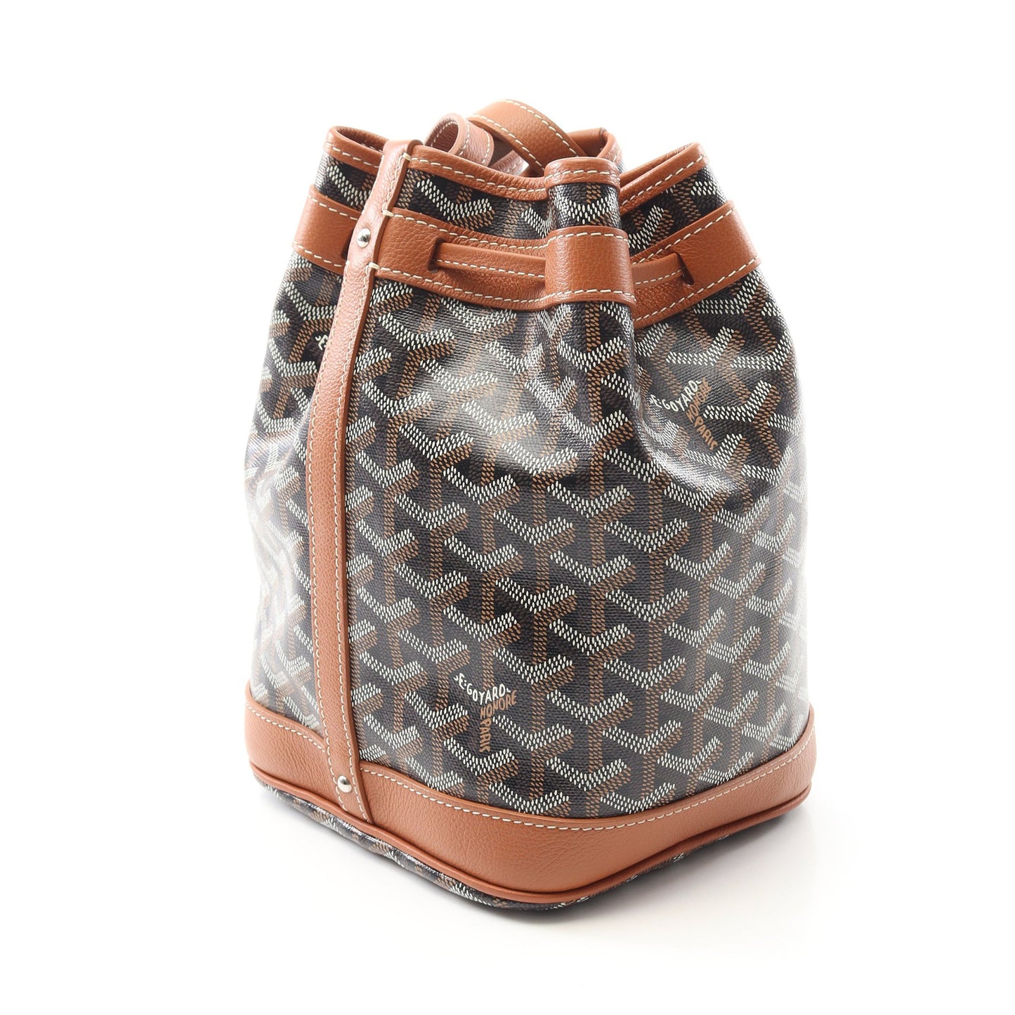プティ フロ ショルダーバッグ コーティングキャンバス レザー ブラック ライトブラウン マルチカラー ゴヤール バッグ GOYARD